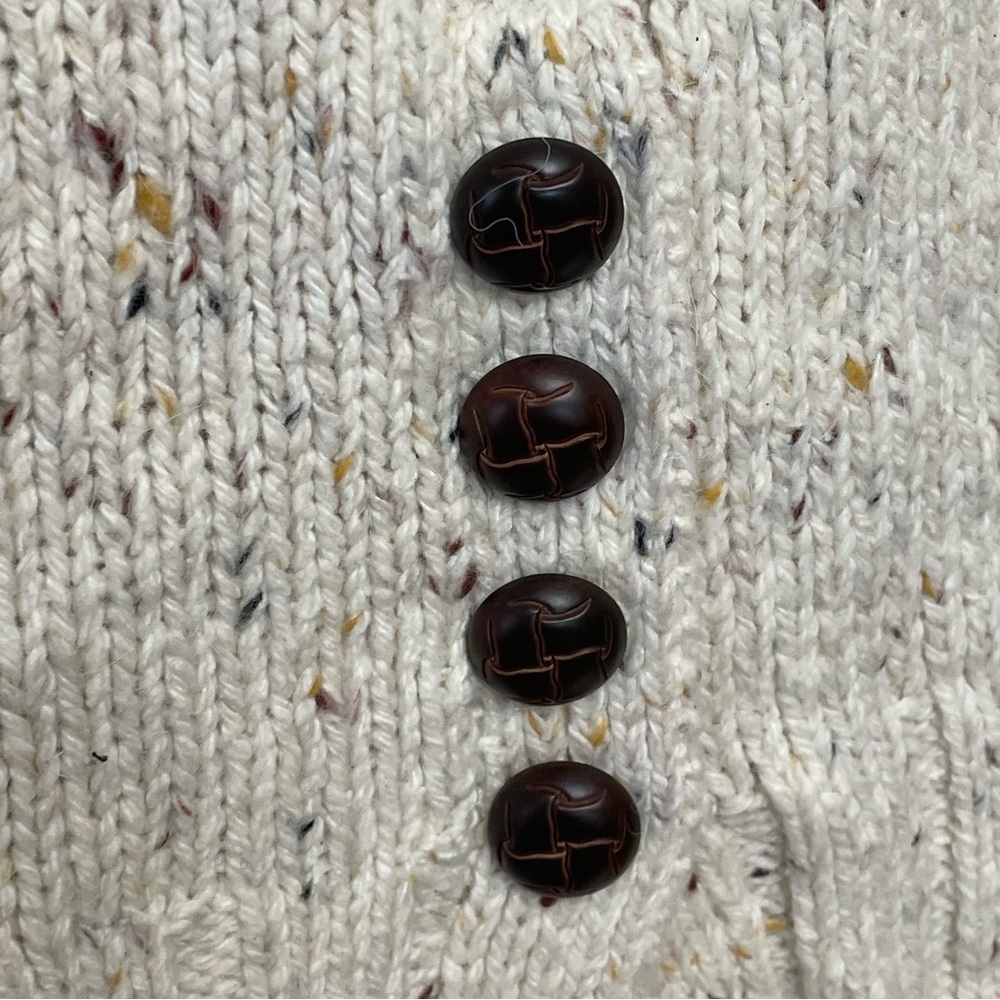 Dressbarn Turtleneck Sweater Womens Large wool blend cream multicolor - Picture 2 of 12